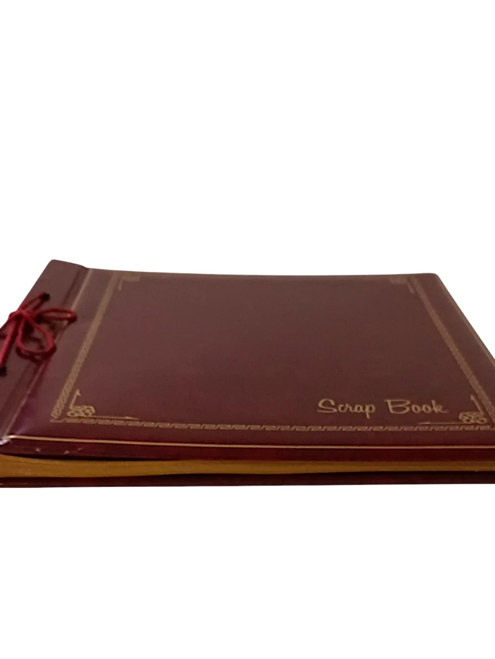 Vintage Springfield‎ Scrapbook Photo Mount Pages Burgundy USA Paisley Heirloom